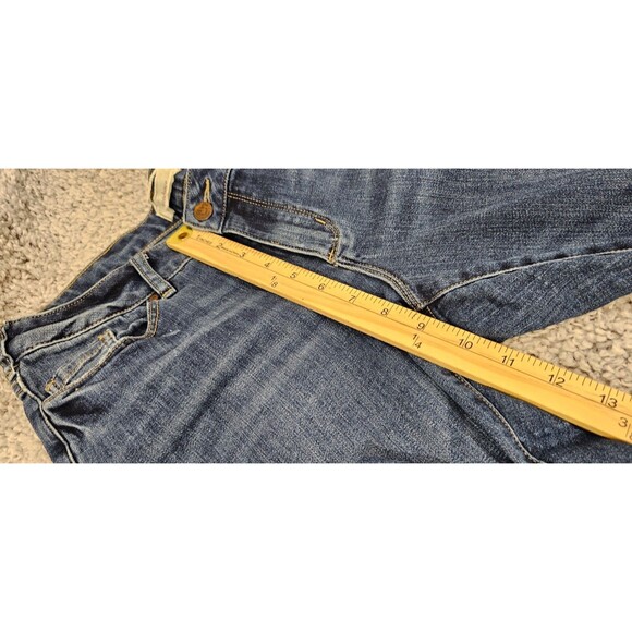 Sundance Womens Primrose Denim Jeans Straight Fit Blue Boyfriend Boho 29 x 28.5 - Picture 13 of 15